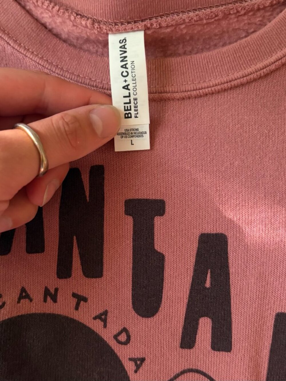 Santa Fe Crop Sweatshirt, L - Picture 3 of 3